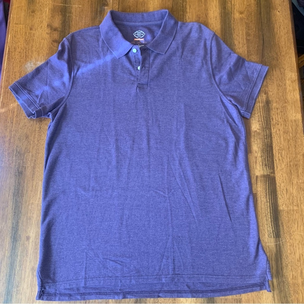 St. John's Bay Purple Polo Soft Knit Shirt